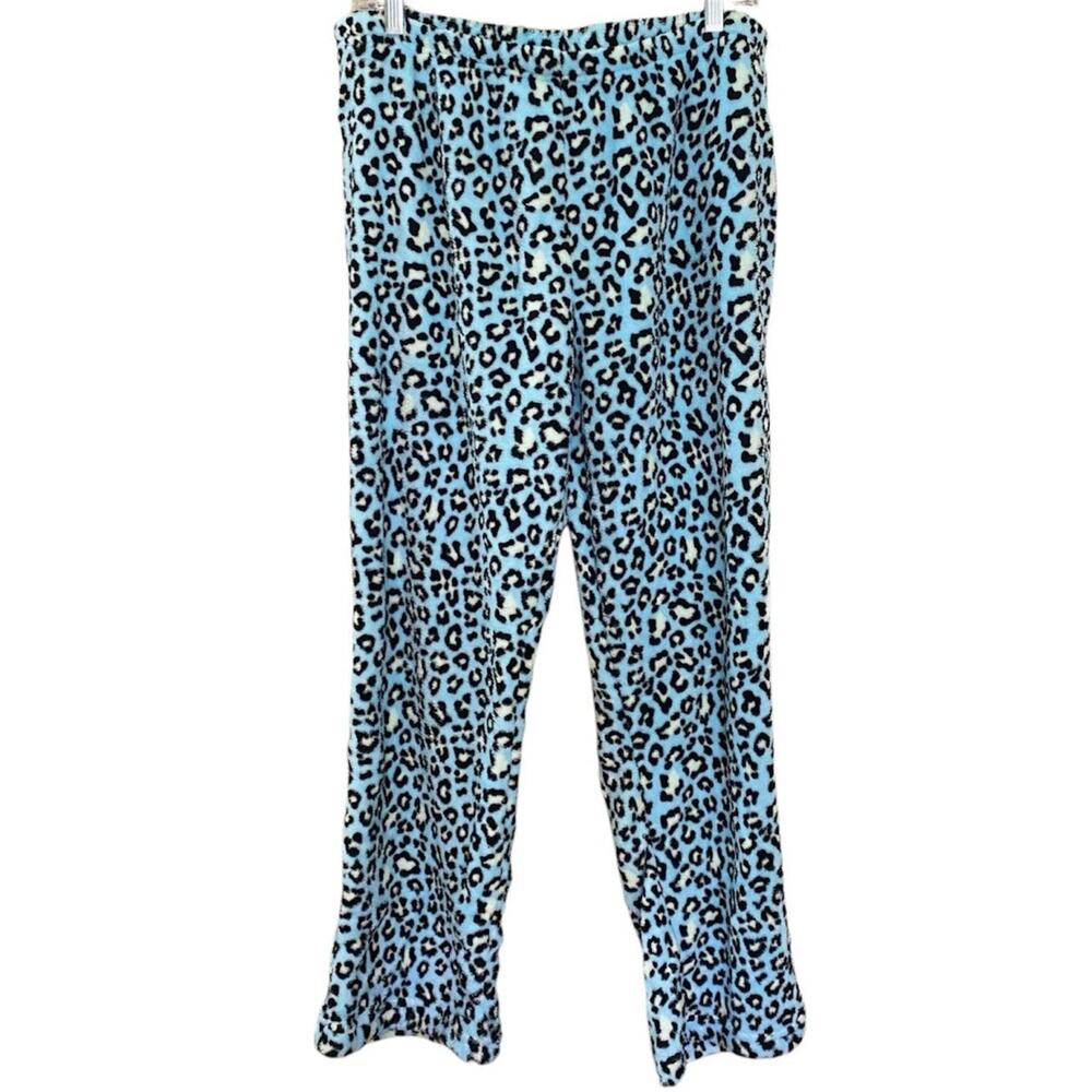 2010’s Victoria’s Secret PINK blue leopard print pajama pants in size 1X
